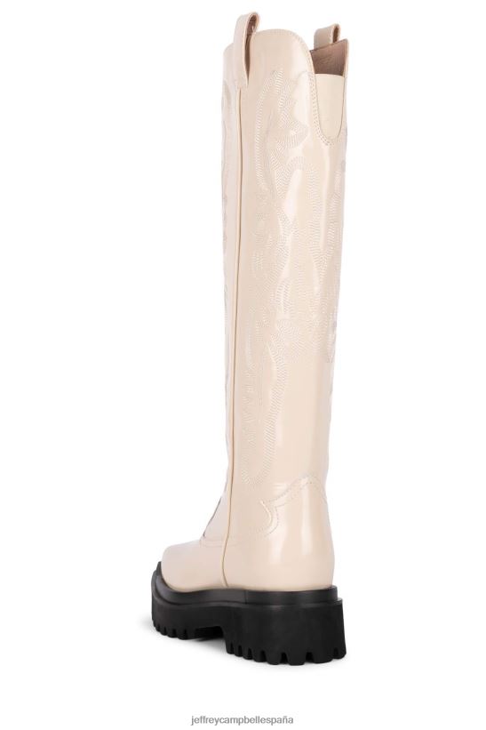 mujer Jeffrey Campbell paseo en la noche caja de marfil PHXV4X887 botas hasta la rodilla