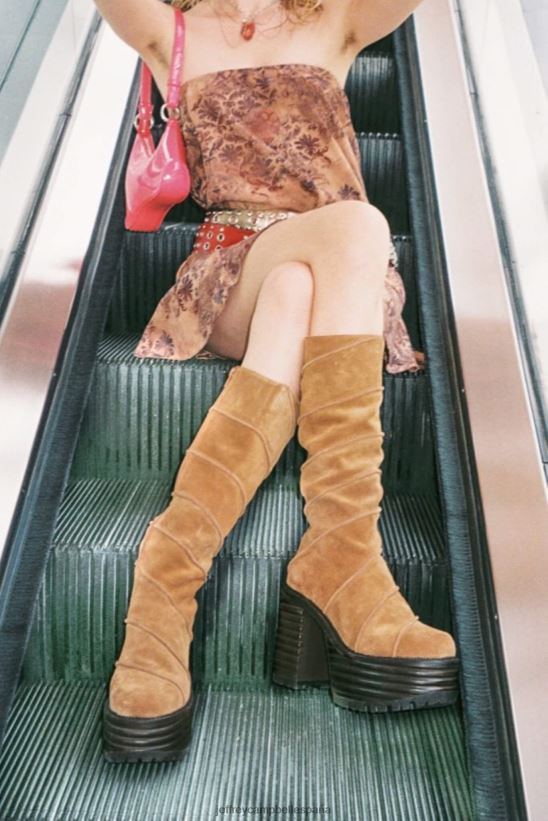 mujer Jeffrey Campbell pastel de cerezas ante tostado aceitado PHXV4X864 botas hasta la rodilla