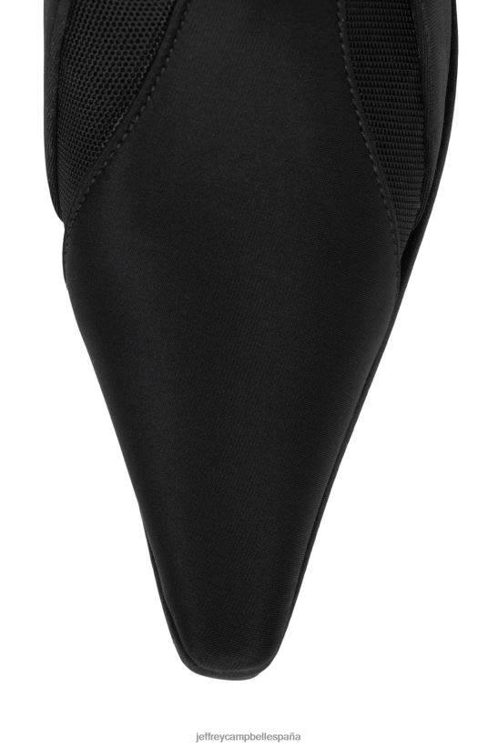 mujer Jeffrey Campbell rayas-kh malla de neopreno negro PHXV4X701 botas hasta la rodilla