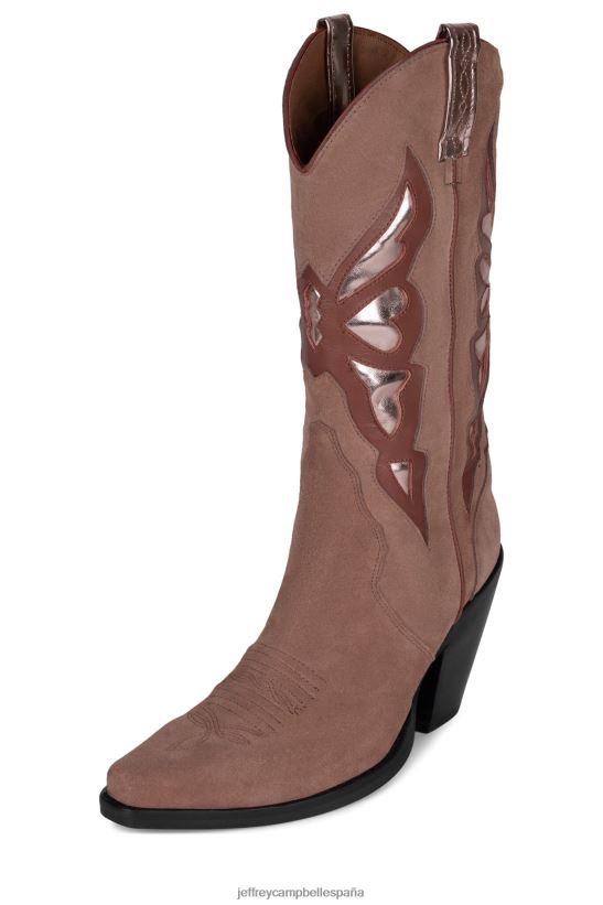 mujer Jeffrey Campbell revoloteando rubor ante rosa metalizado PHXV4X777 botas hasta la rodilla