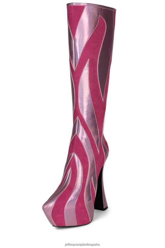 mujer Jeffrey Campbell salvaje ante fucsia multi fucsia PHXV4X849 botas hasta la rodilla
