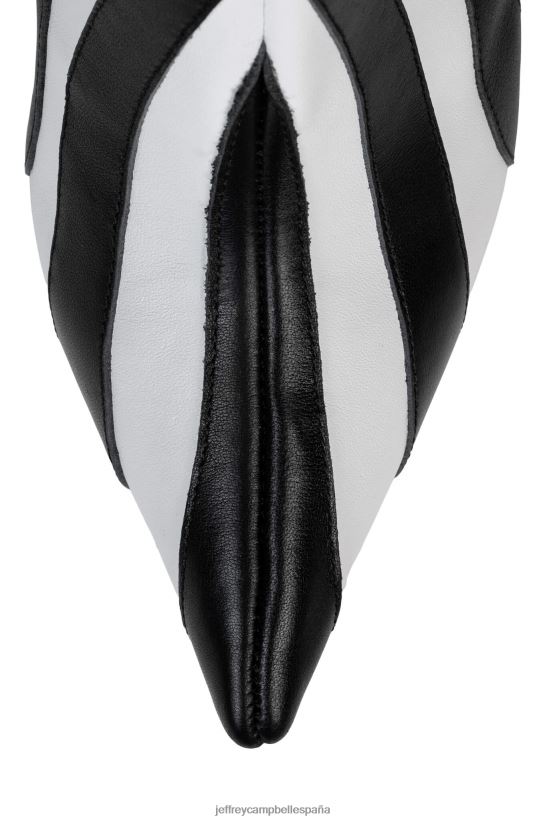 mujer Jeffrey Campbell salvaje cebra blanca negra PHXV4X851 botas hasta la rodilla