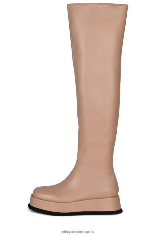 mujer Jeffrey Campbell sintetizar beige PHXV4X750 botas hasta la rodilla