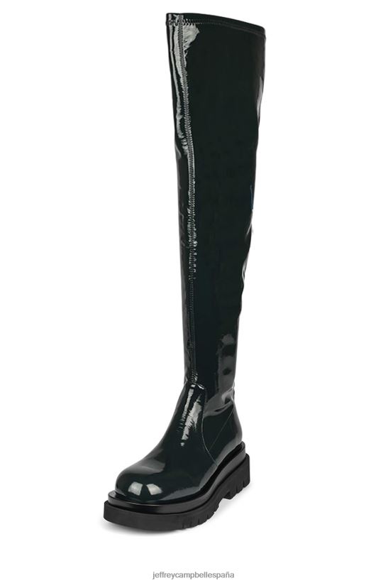mujer Jeffrey Campbell tanque-ok bosque verde PHXV4X811 botas hasta la rodilla