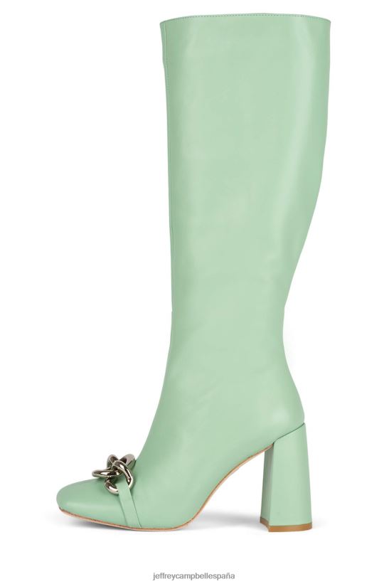 mujer Jeffrey Campbell verus-kho plata menta PHXV4X707 botas hasta la rodilla