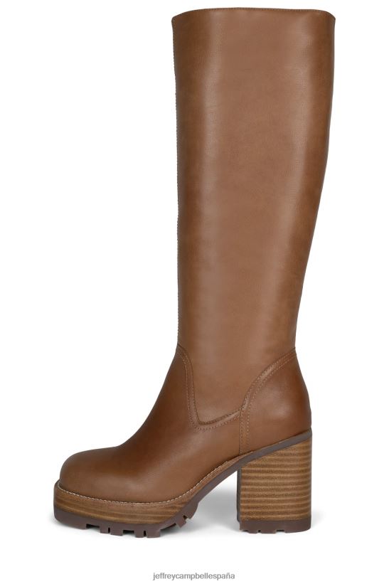 mujer Jeffrey Campbell wynona natural oscuro PHXV4X752 botas hasta la rodilla