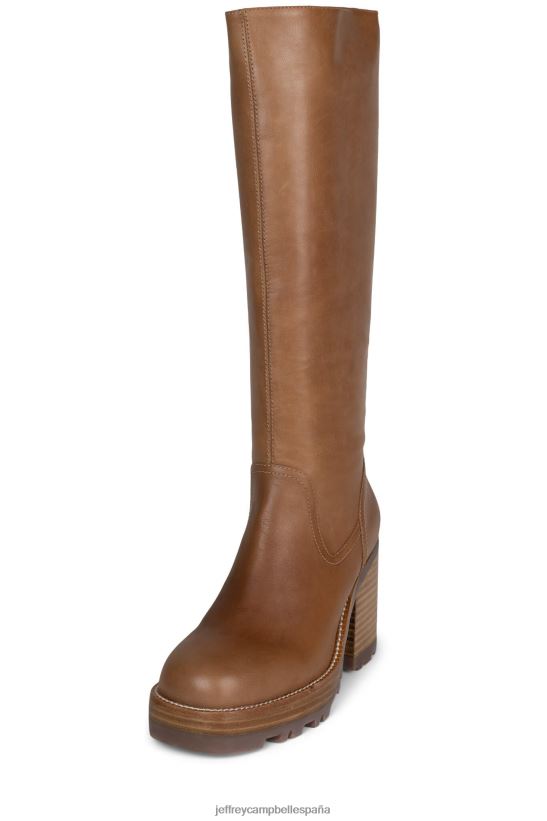 mujer Jeffrey Campbell wynona natural oscuro PHXV4X752 botas hasta la rodilla