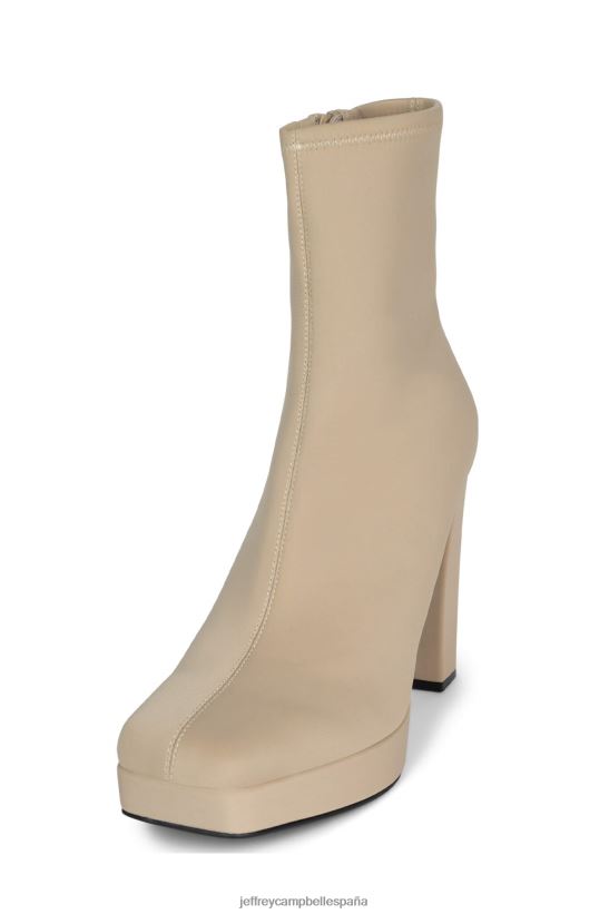 mujer Jeffrey Campbell Arcadia neopreno beige PHXV4X513 botines