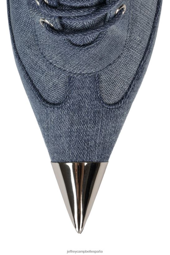 mujer Jeffrey Campbell Dale mezclilla plata PHXV4X294 botines