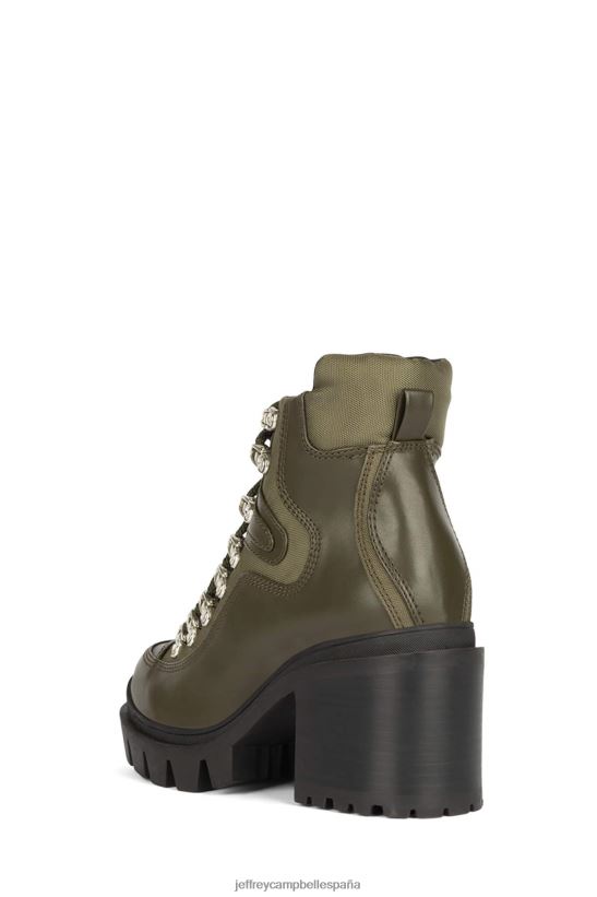 mujer Jeffrey Campbell Rabia en la carretera caqui PHXV4X452 botines