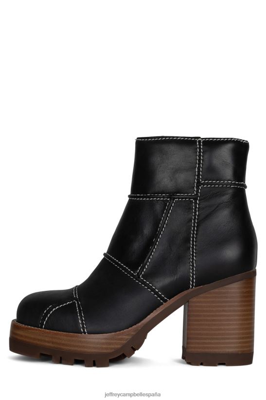 mujer Jeffrey Campbell abundante-lc pila de esmalte negro bronceado PHXV4X531 botines