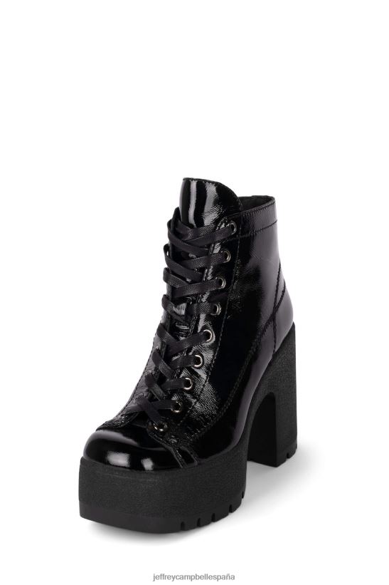 mujer Jeffrey Campbell actualizar-ll charol arrugado negro PHXV4X448 botines