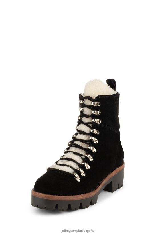 mujer Jeffrey Campbell alcantarilla ante negro marfil PHXV4X367 botines