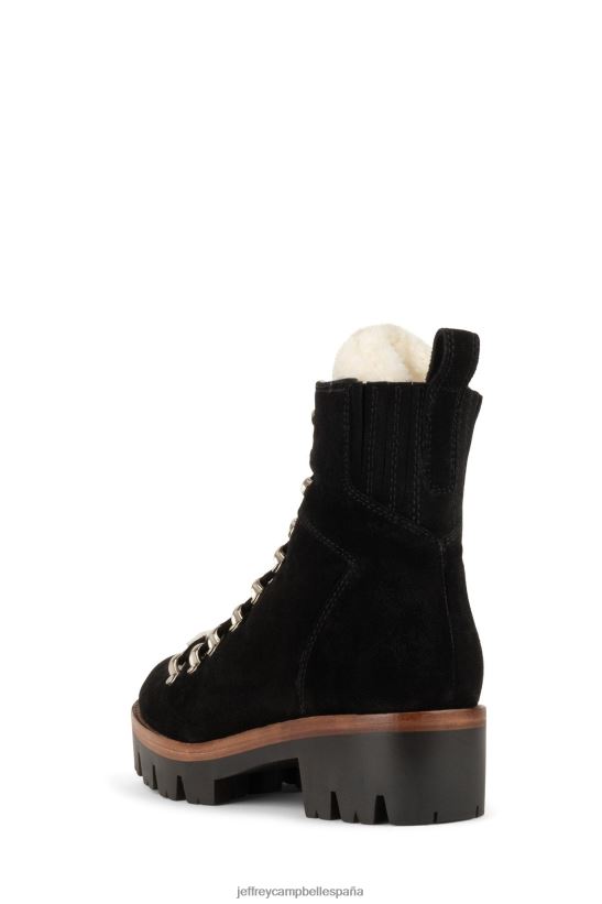 mujer Jeffrey Campbell alcantarilla ante negro marfil PHXV4X367 botines