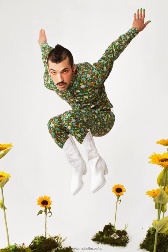 mujer Jeffrey Campbell amarillo blanco PHXV4X330 botines