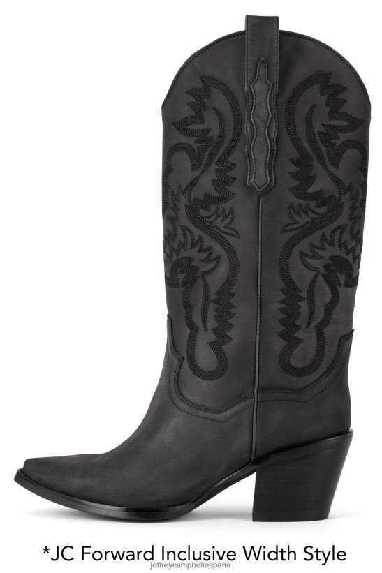 mujer Jeffrey Campbell amistad negro lavado PHXV4X356 botines