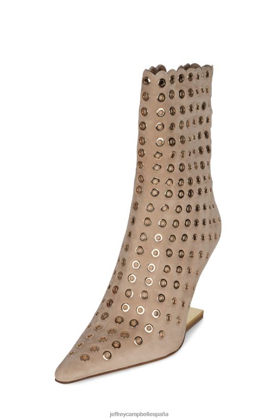 mujer Jeffrey Campbell brújula-e ante beige dorado PHXV4X552 botines