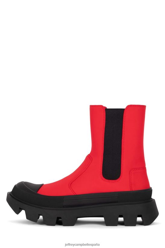 mujer Jeffrey Campbell chico duro rojo PHXV4X459 botines