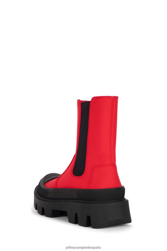 mujer Jeffrey Campbell chico duro rojo PHXV4X459 botines
