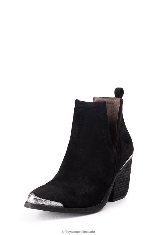 mujer Jeffrey Campbell cromwell ante negro envejecido PHXV4X374 botines