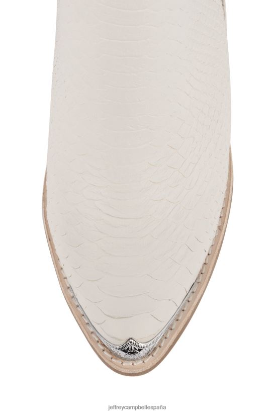 mujer Jeffrey Campbell cromwell serpiente blanca PHXV4X611 botines