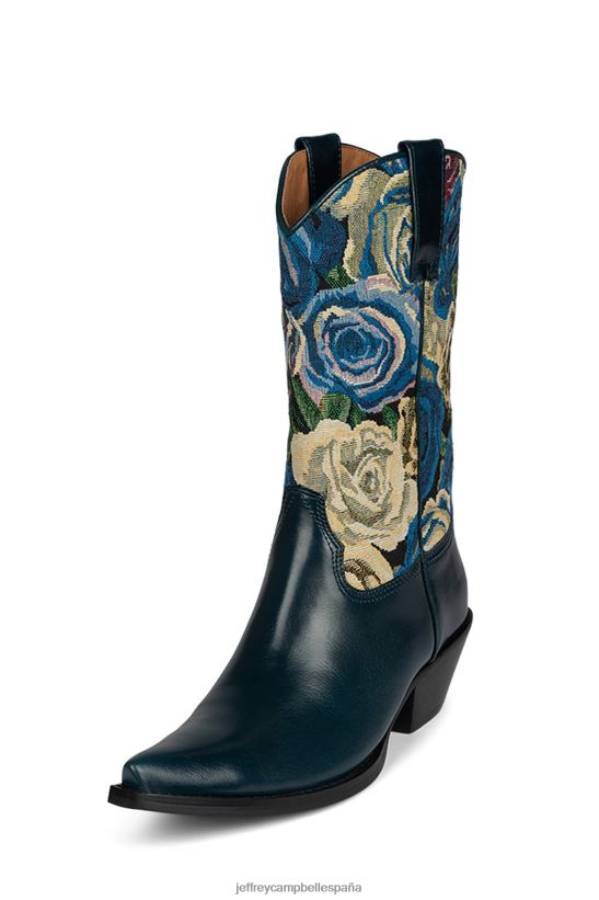 mujer Jeffrey Campbell cruce azul marino azul marino tela decorativa PHXV4X412 botines