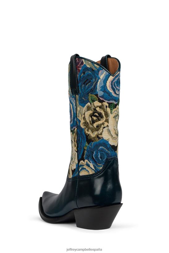 mujer Jeffrey Campbell cruce azul marino azul marino tela decorativa PHXV4X412 botines