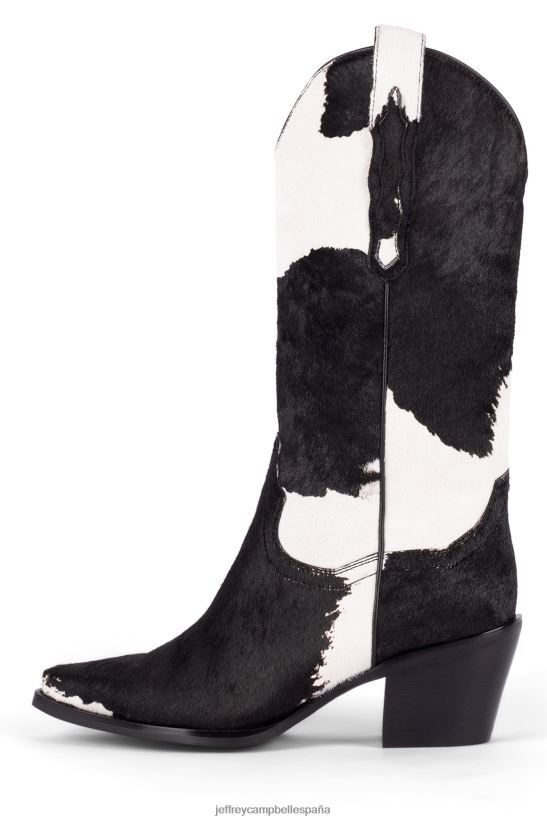 mujer Jeffrey Campbell dagget-f vaca blanca marron PHXV4X646 botines