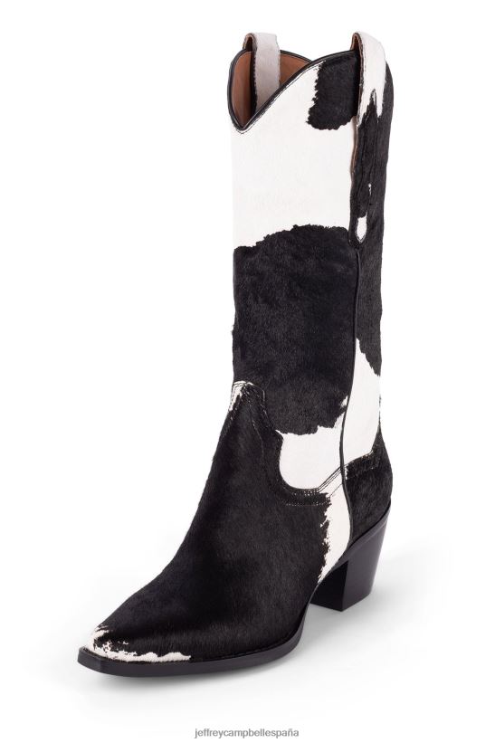 mujer Jeffrey Campbell dagget-f vaca blanca marron PHXV4X646 botines
