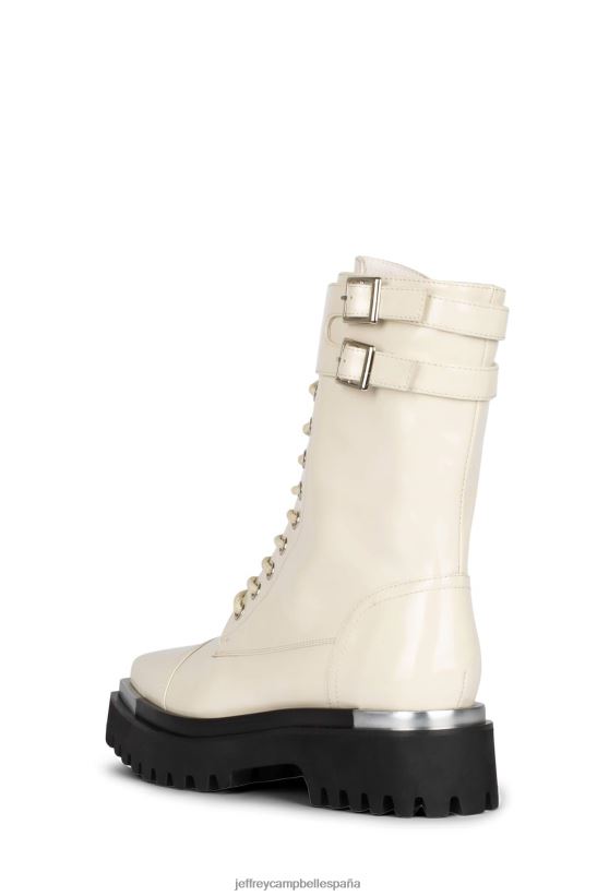 mujer Jeffrey Campbell dedica charol marfil arrugado PHXV4X386 botines