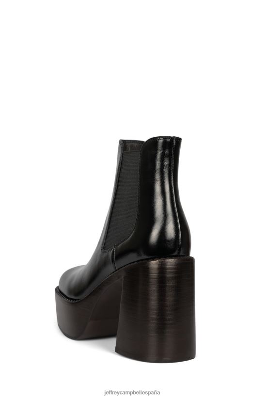 mujer Jeffrey Campbell ejecutante pila de esmalte marrón negro PHXV4X613 botines