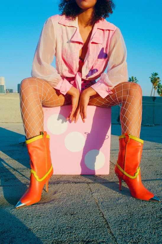 mujer Jeffrey Campbell el-paso naranja multi PHXV4X604 botines