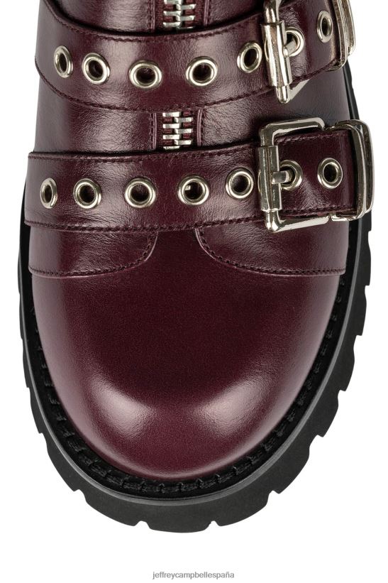 mujer Jeffrey Campbell empotrado plata merlot PHXV4X458 botines