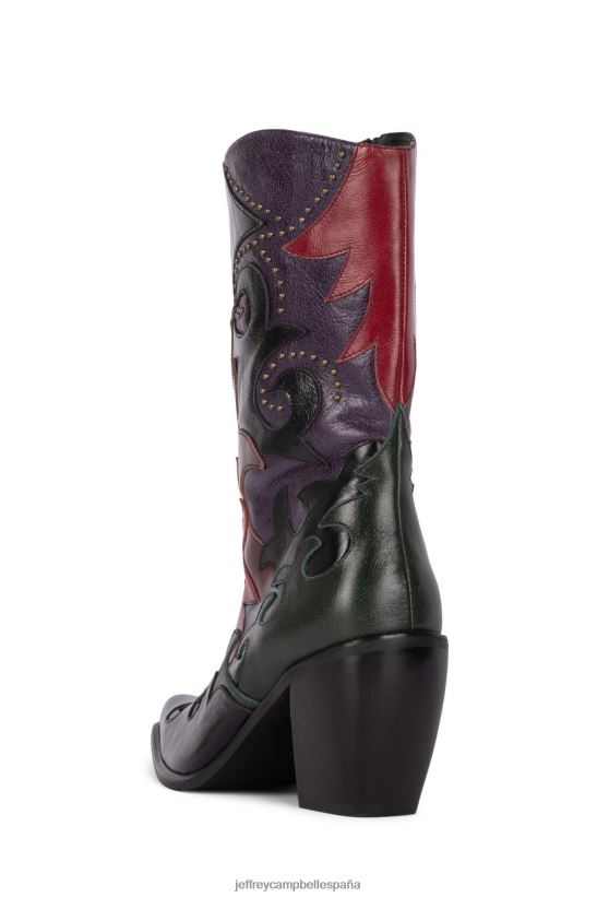 mujer Jeffrey Campbell ensillar negro multi PHXV4X661 botines