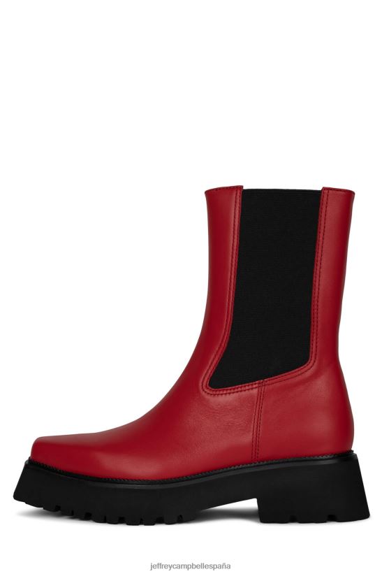 mujer Jeffrey Campbell glam-punk rojo PHXV4X520 botines