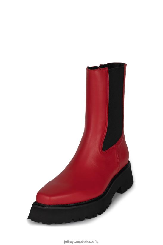 mujer Jeffrey Campbell glam-punk rojo PHXV4X520 botines