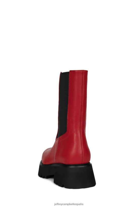 mujer Jeffrey Campbell glam-punk rojo PHXV4X520 botines