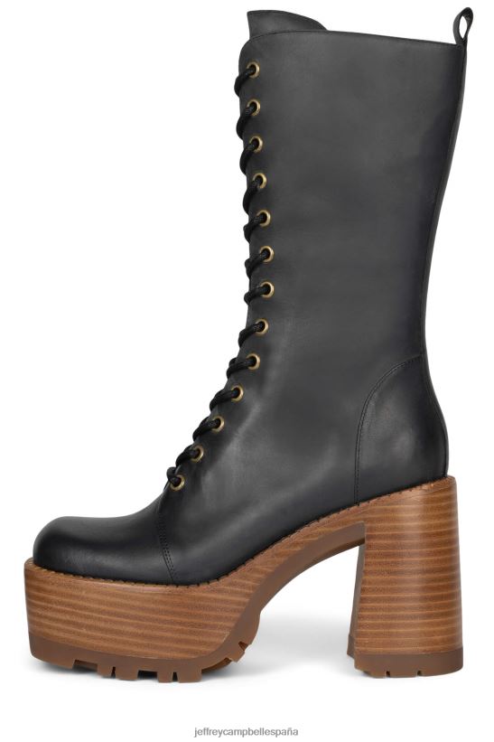 mujer Jeffrey Campbell la banda-lu pila de bronceado caballo loco negro PHXV4X639 botines