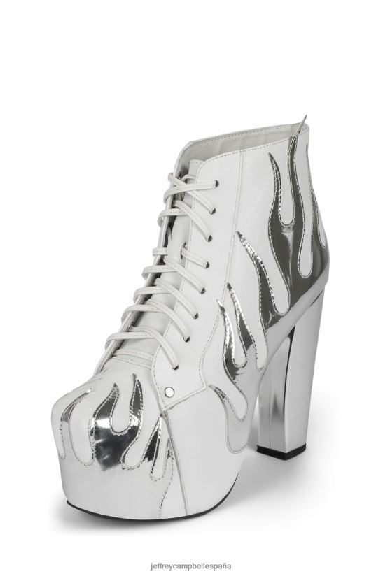 mujer Jeffrey Campbell lita-llama blanco plateado PHXV4X489 botines