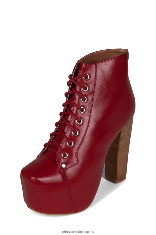 mujer Jeffrey Campbell lita pila natural roja PHXV4X495 botines