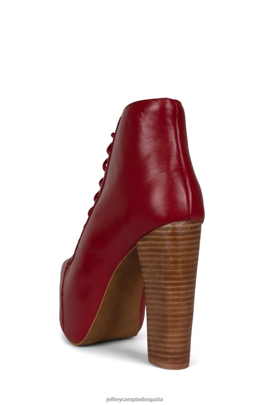 mujer Jeffrey Campbell lita pila natural roja PHXV4X495 botines
