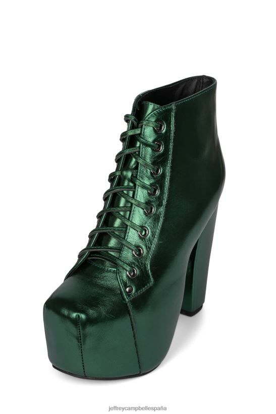 mujer Jeffrey Campbell lita verde oscuro metalizado PHXV4X399 botines