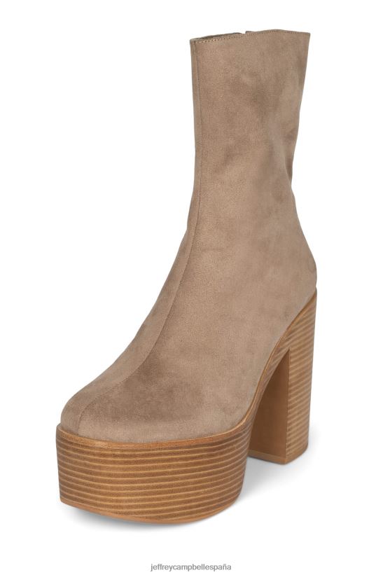 mujer Jeffrey Campbell mexico-3 pila de ante marrón topo PHXV4X618 botines