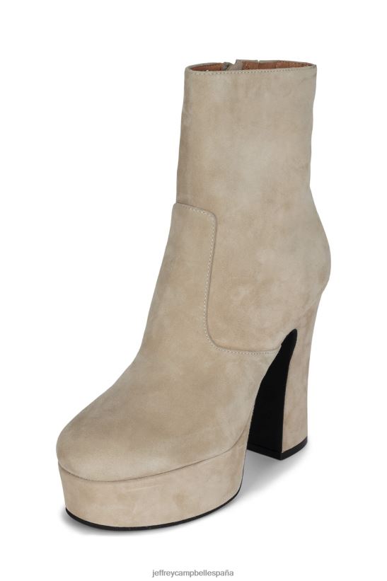 mujer Jeffrey Campbell mocoso-z ante beige PHXV4X565 botines