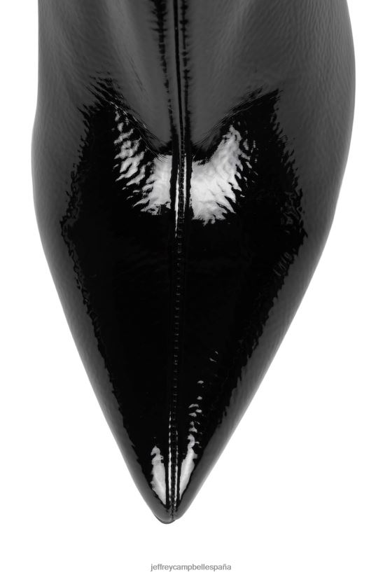 mujer Jeffrey Campbell musaí charol arrugado negro oro PHXV4X390 botines