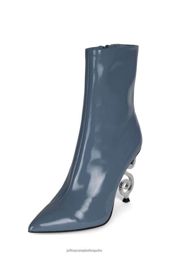mujer Jeffrey Campbell musaí plata charol azul empolvado PHXV4X388 botines