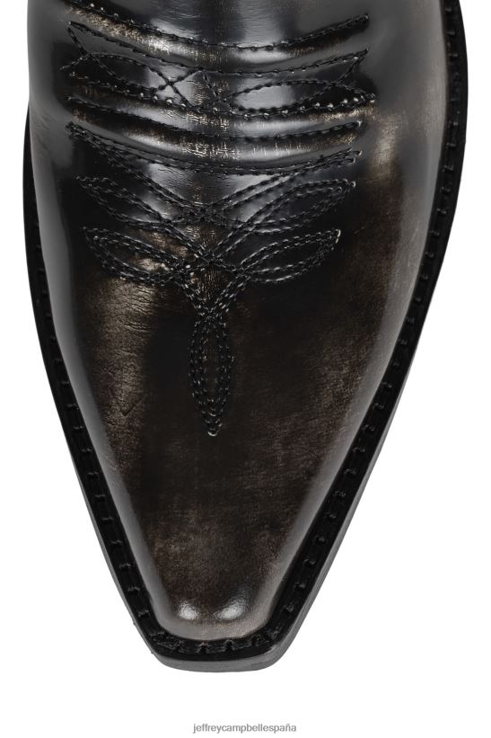 mujer Jeffrey Campbell oeste cepillo blanco caja negra PHXV4X556 botines