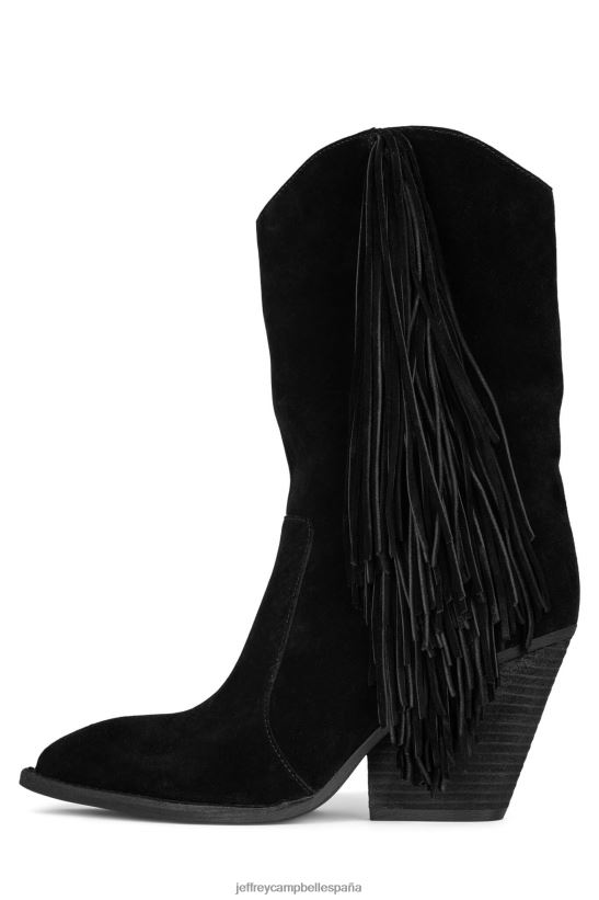 mujer Jeffrey Campbell orville ante negro PHXV4X442 botines