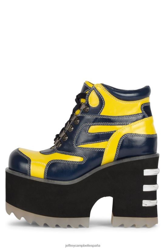 mujer Jeffrey Campbell peligros amarillo marino PHXV4X354 botines