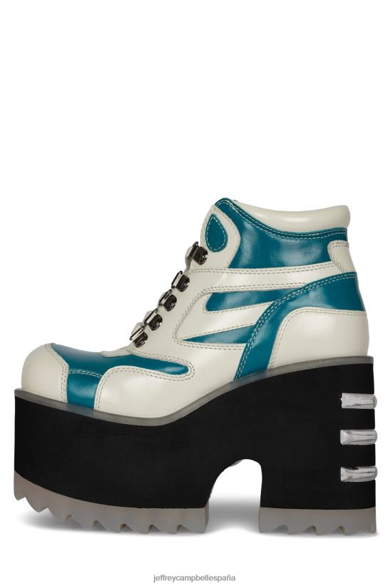 mujer Jeffrey Campbell peligros blanco azul PHXV4X353 botines